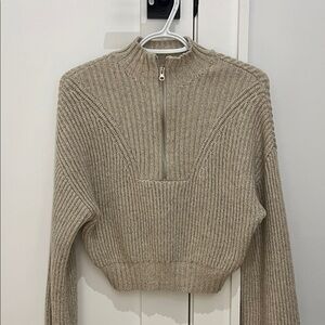 Garage half zip up sweater